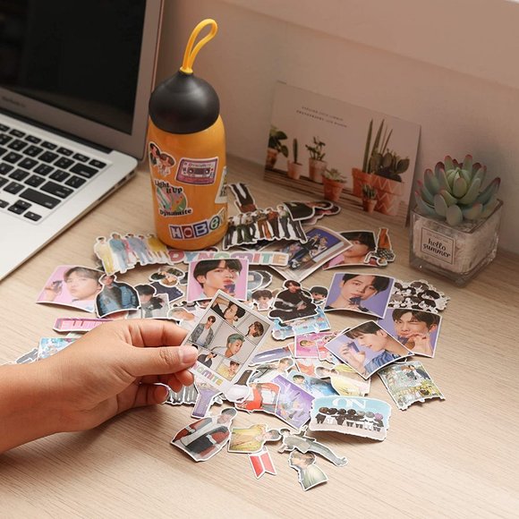 77 PCS of Trendy BTS  Waterproof Stickers for Laptops, Water Bottles - Picture 6 of 7